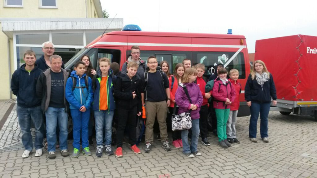 Teilnehmer der JF Sottrum-Hackenstedt bei der Fahrt nach Grömitz