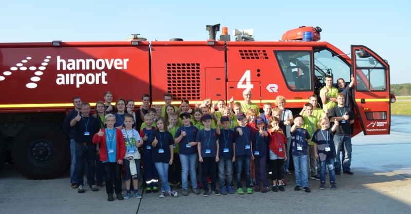 Kinder- und Jugendfeuerwehr beim Hannover Airport 2014