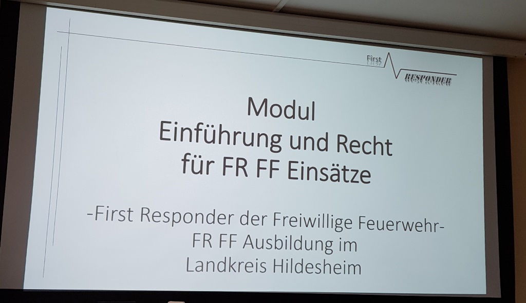 First Responder Ausbildung 2019